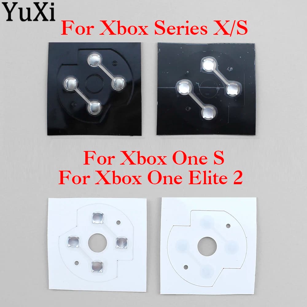 1Pc D-Pad Cupola di Metallo Snap Dome PCB scheda Pellicola Conduttiva Per Xbox One Slim S Per Xbox Serie X S Xbox Elite 2 Controller di Riparazione