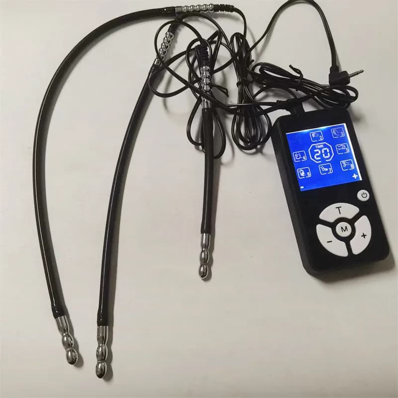 Dilatatore Uretrale Elettrico a 8 Modalità, Plug per Pene Maschile in Metallo, Asta a Occhio di Cavallo, Giocattoli Sessuali per Adulti, Masturbatore per Uomini