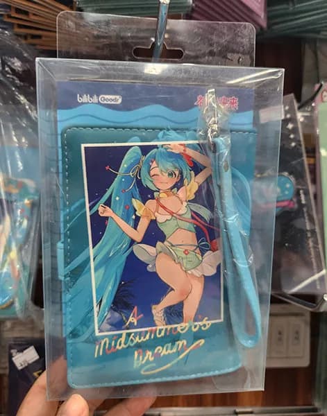 Hatsune Miku "Summer Dream Miku" 2026 New Anime Series Multi-Function Card Holder Wallet Anime Wallet Birthday Gifts