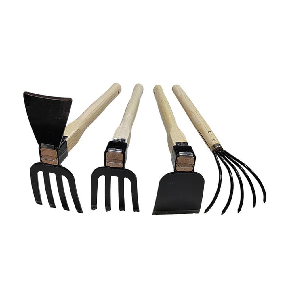 Gardening Spade Five-tooth Small Shovel Bonsai Soil Digging Rake Planting Vegetable Flower Pot Hand Tools Garden Weeding Shovel