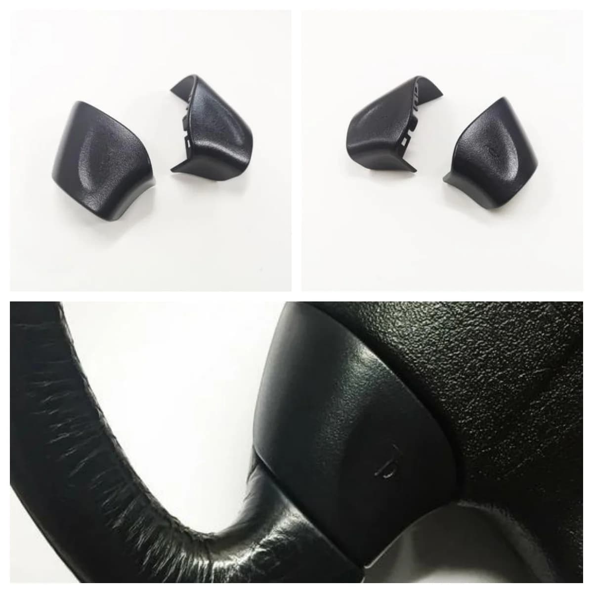 Copri tappo di ricambio per clacson del volante di colore nero di alta qualità per Golf / Jetta MK3 Nuovo di zecca