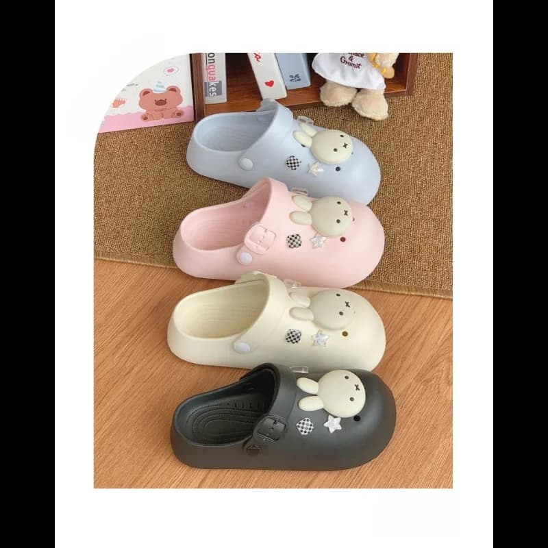 Miffy Rabbit Thick soled Arch Support Cave Shoes Women's Fashion Leisure Summer Cartoon Anti slip Beach Cool Slippers