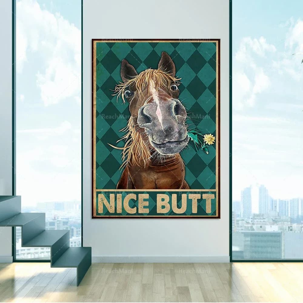 Amanti dei cavalli bel culo poster da parete stampa artistica decorazione della vita della casa bagno toilette poster