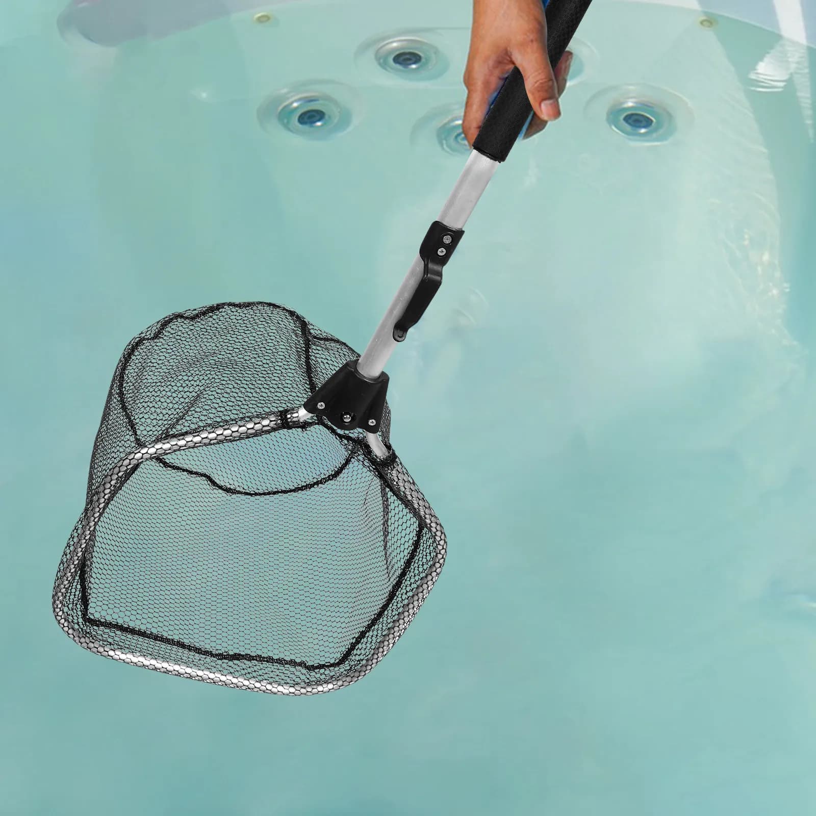 Rete da Pesca Pieghevole Portatile, Guadino Compatto in Silicone per Pesca in Mare, Cattura di Granchi, Trote, Persici, Pesci Gatto, Trasmayo Para