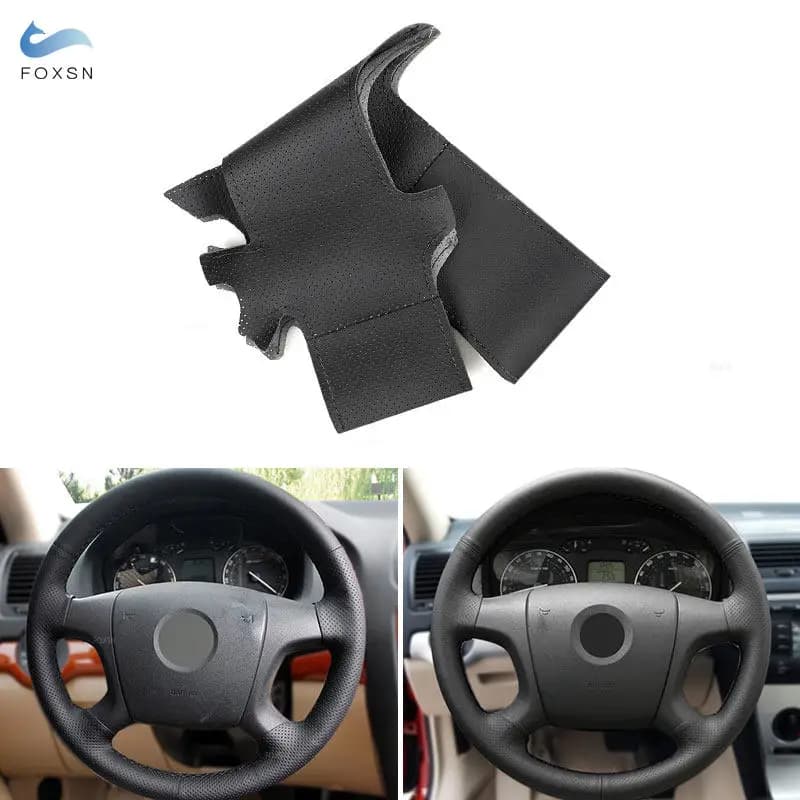 For Skoda Octavia Fabia 2004 - 2009 Superb Roomster 2006 2007 2008 Car cover Black perforated leather accessories