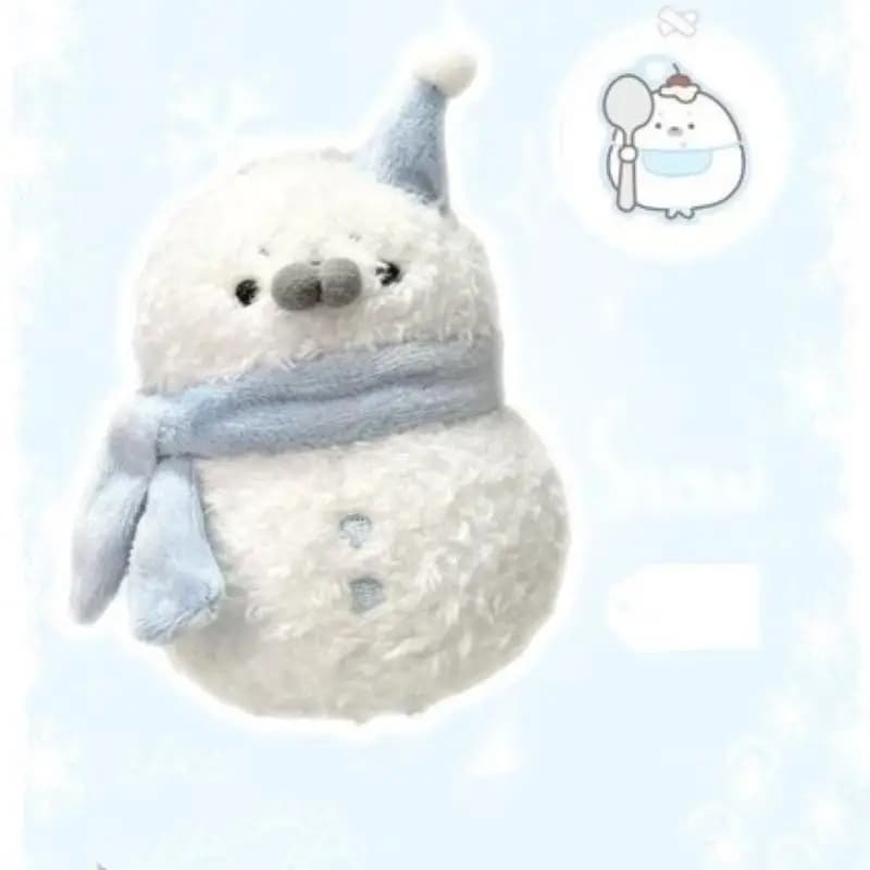 Portachiavi a forma di foca, decorazione per zaino, regalo di Natale e compleanno, adorabile ciondolo in peluche a forma di pupazzo di neve foca cartone animato, simulazione