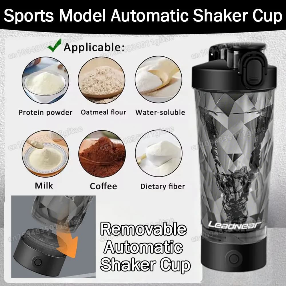 Shaker elettrico da esterno da 700 ml, shaker intelligente con agitazione automatica per proteine, sostituto del pasto, tazza sportiva portatile per miscelare.