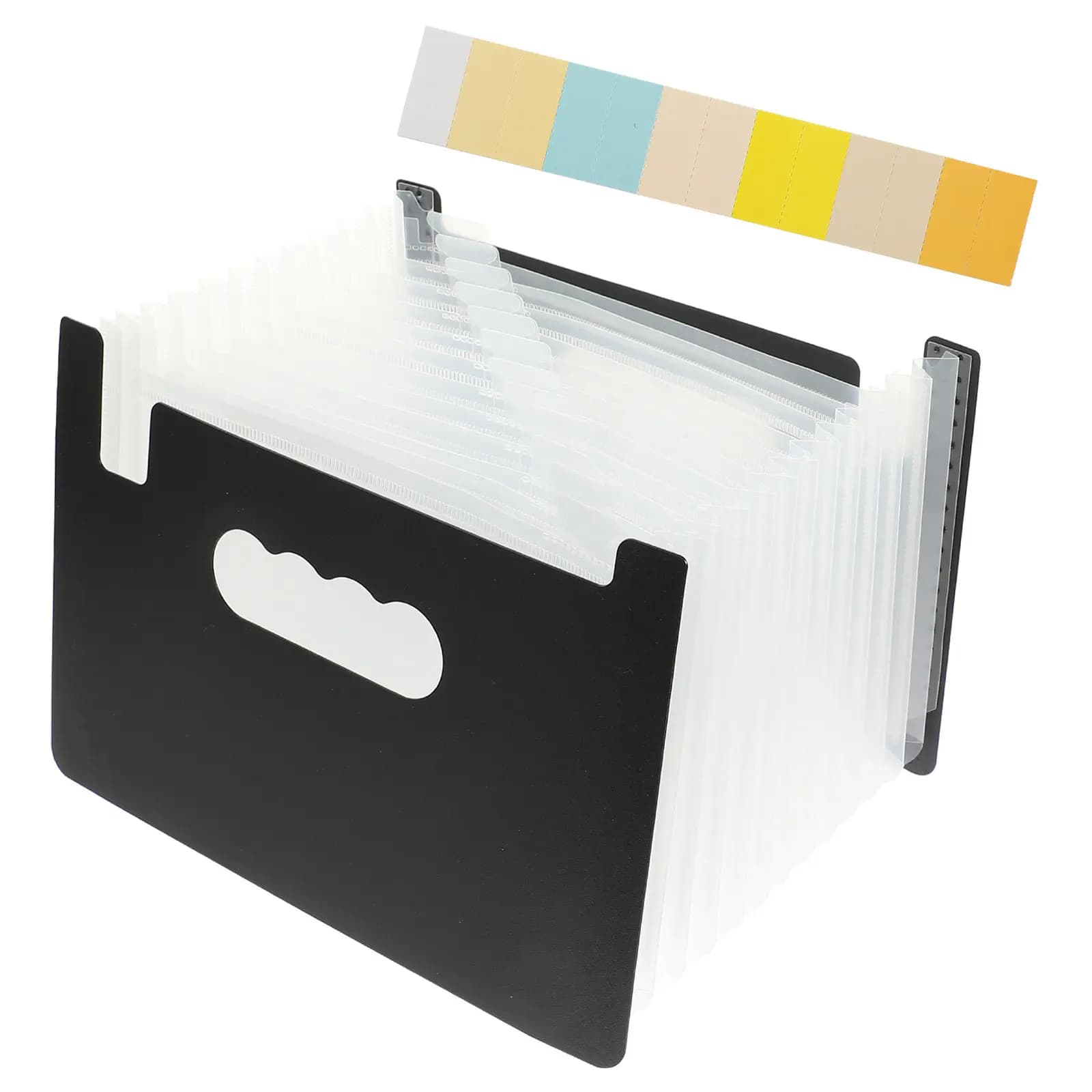 Fine Workmanship PP Accordion File Folder for Document Classification Receipt Management Coupon Storage Portable Office