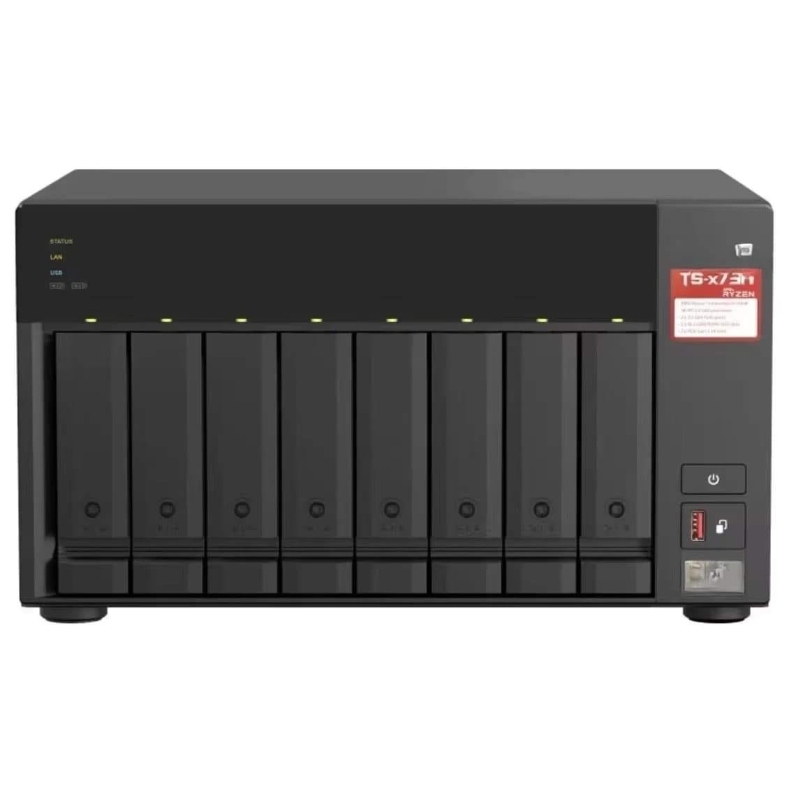Server NAS Qnap 10Gb Ts-873A-8G a Prezzo Vantaggioso - 8 Bay con 8G di Memoria Qnap