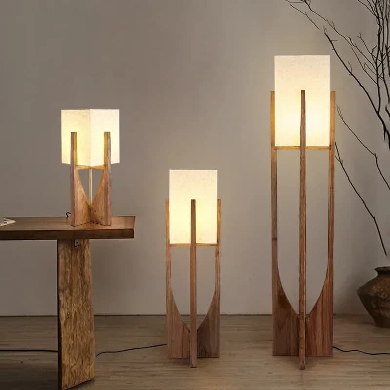 Fairbanks Wood Reading Lamp for Living Room, Bedroom, Sofa, Bedside Table, Design North LED Floor Lamps