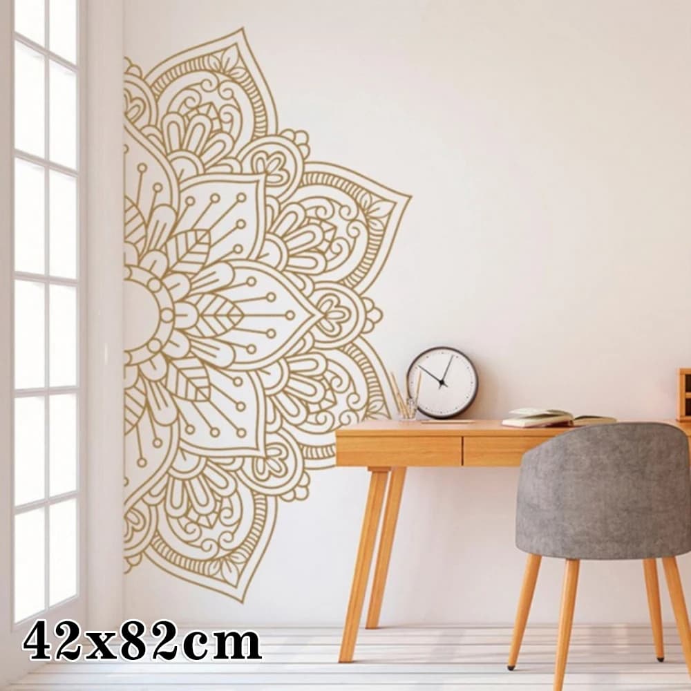 Adesivi murali Mandala in stile Boho, arte etnica, yoga indiano buddista, decorazione per casa, camera da letto, porta, in stock