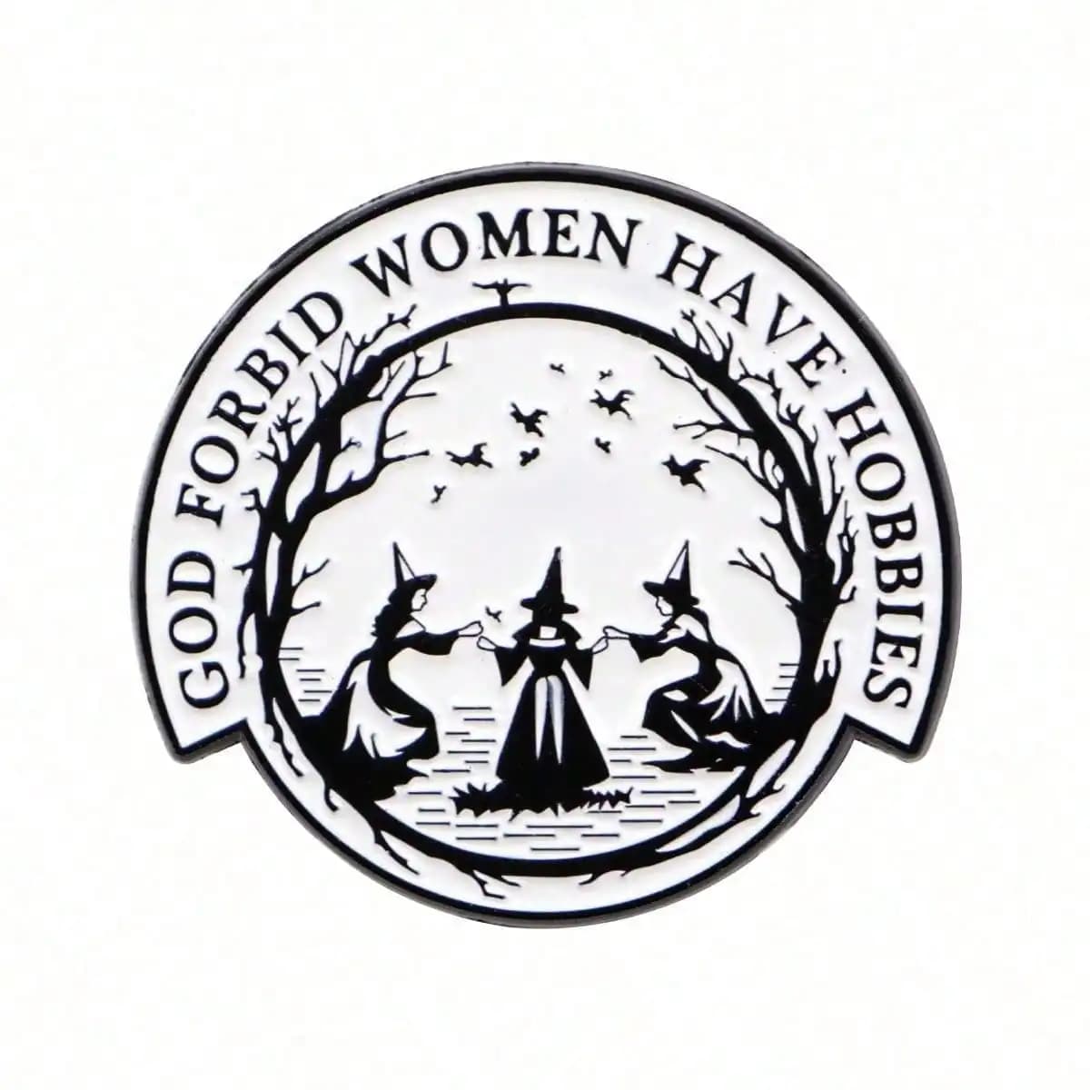 GOD FORBID WOMEN HAVE HOBBIES Spilla in smalto, Distintivi da borsa, Spilla da donna, Accessori moda, Gioielli, Regalo per vestiti