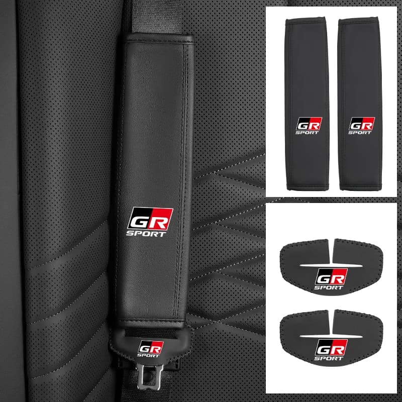 Seggiolino auto Spalla Pad Copertura Cintura di Sicurezza Fibbia Della Protezione Accessori Per Toyota GR Supra Aygo Prado RAV4 Hilux Yaris Corolla 4Runn