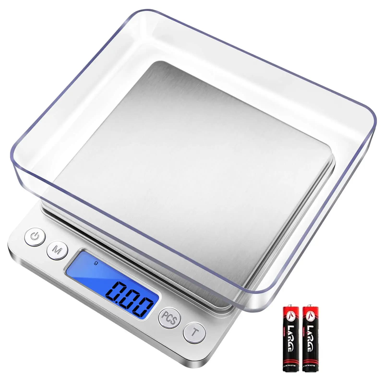 Bilancia da cucina digitale 500/1 kg/2 kg/3 kg Bilancia per gioielli piccola Bilancia per alimenti Peso digitale Grammo e Oz Bilancia digitale per grammi
