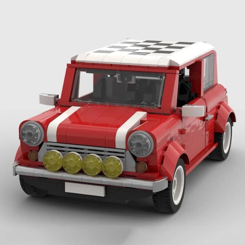 Creativo Esperto MOC Auto Tecnica 10242 Mini Cooper Rally MOD Veicoli Set Building Blocks Giocattoli Per i bambini Regalo Di Natale