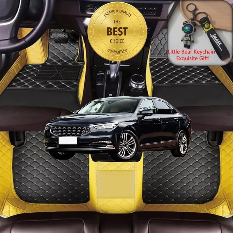 Personalized Car Mats for Ford Taurus D186/D3/CD4, Luxury Car Accessories, Shoe Cover for Left/ Right Guide