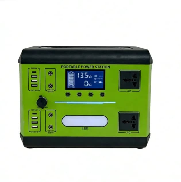 600W Portable Power Station 538Wh Portable Power Bank - Multi-Port Solar Generator for Home & Travel Use