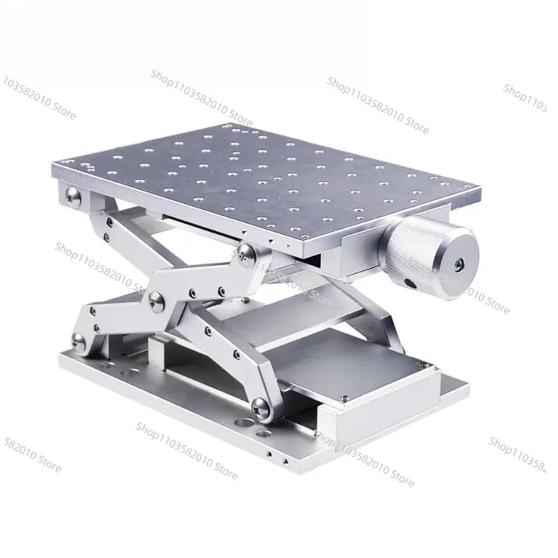 One-dimensional mobile workbench 210x150x85mm manual scissor bracket is suitable for laser marking machine engraving machine