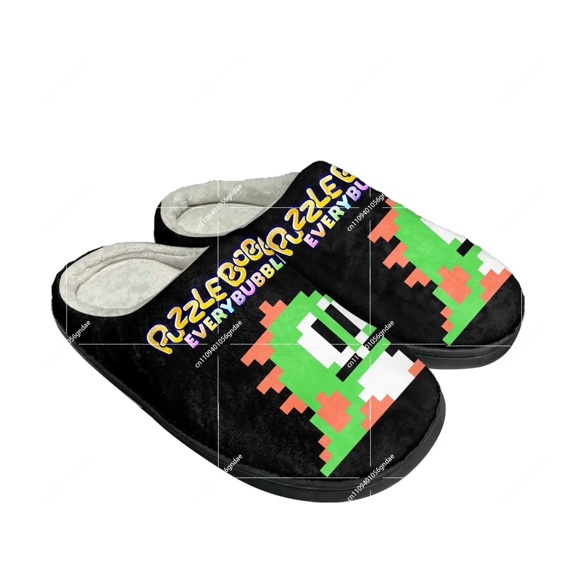 Bubble Bobble Home Cotton Slippers Cartoon Game Mens Womens Teenager Plush Bedroom Casual Keep Warm Shoes Tailor Made Slipper