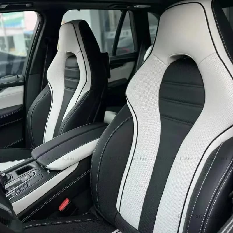 Interior Accessories for Auto Series X3 X5 X6 M3 M5 M6, Custom Racing Sport Seat with Leather and Sponge Cover