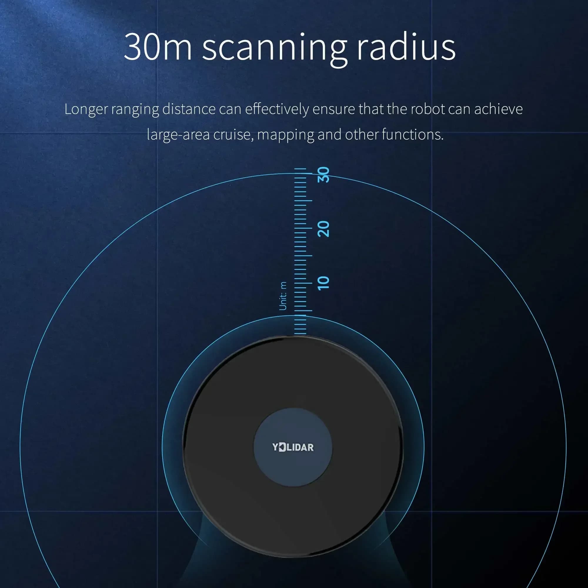 Raspberry Pi 5 Lidar 4ROS TOF 30M Range 100KLux High Precision Waterproof Anti-Reflective Dust Mapping for ROS/ROS2