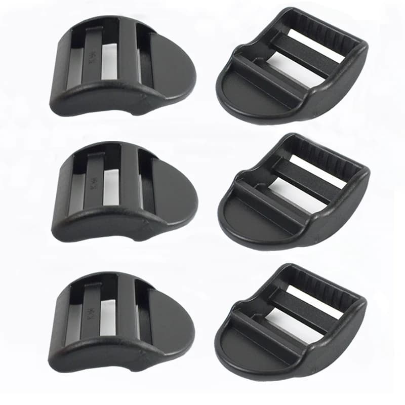 10/20 Pz 25/32mm Scala di Plastica Cursori Fibbie di Bloccaggio Regolabili Tri-Glide Slider Pinze per Zaino Cinghia Accessori Per Cucire