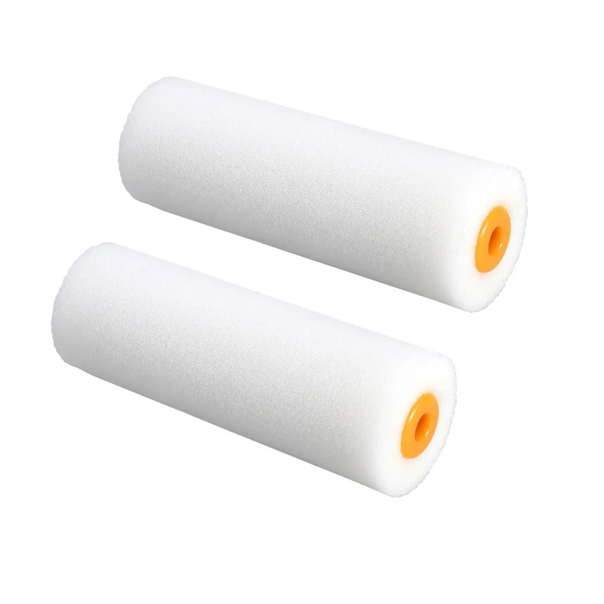 2 Rulli per Pittura in Schiuma Leggeri, Mini Rulli Rotondi per Superfici Lisce, Strumento per Dipingere Pareti, Porte, Finestre e Cornici