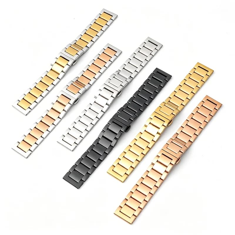 14mm 16mm 18mm 20mm 22mm High Quality Solid Stainless Steel Watch Strap Replacement for Women Men Universal Watch Band Accessory