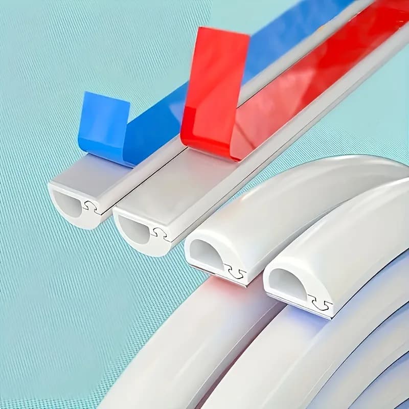 Copricavo a Forma di Trapezio, Protezione per Cavi, Canalina per Cavi Elettrici, Organizzatore per Gestione Cavi