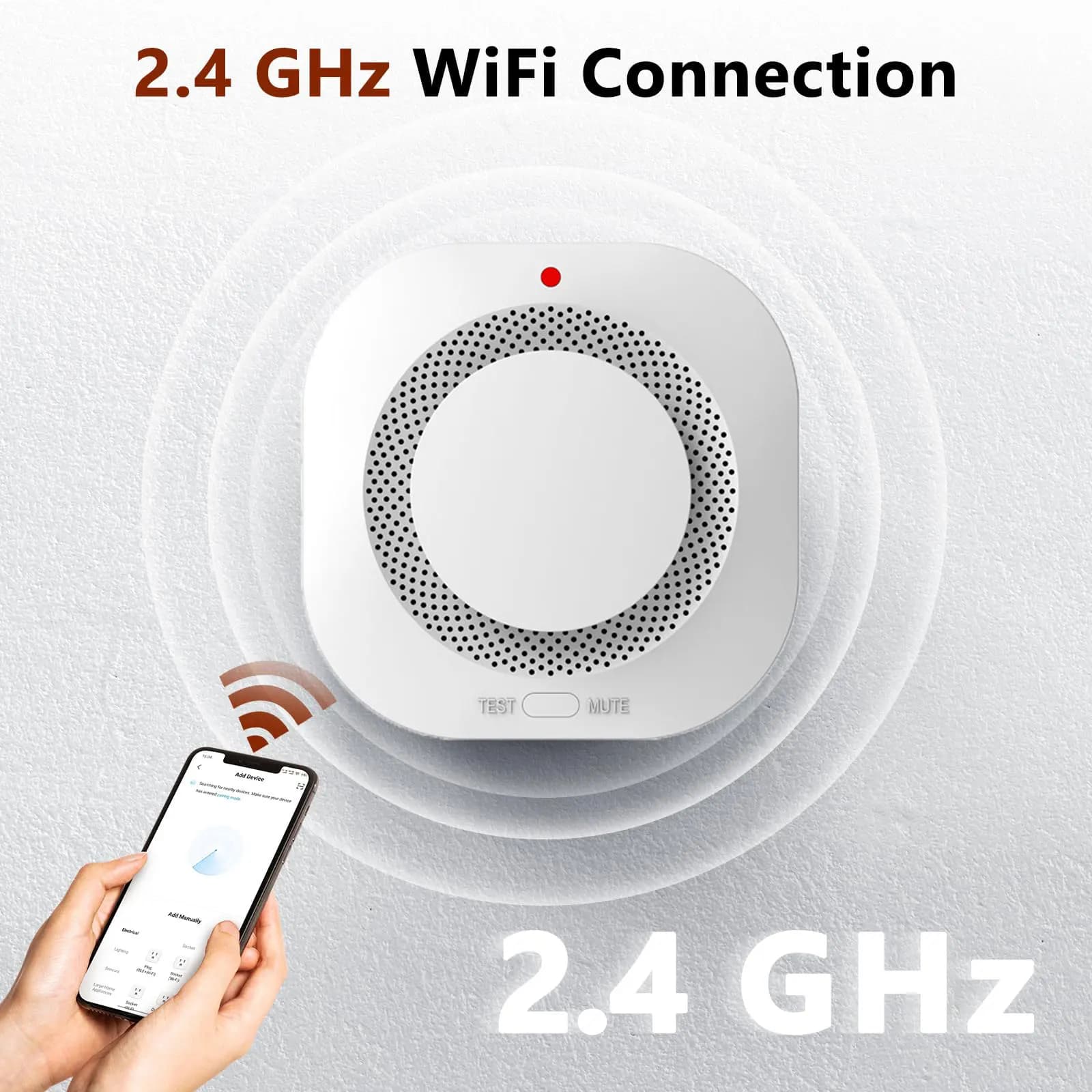 Rilevatori di fumo WIFI Protezione di sicurezza App TUYA Sensore di fumo Allarme di sicurezza intelligente per strumenti antincendio domestici Vita intelligente