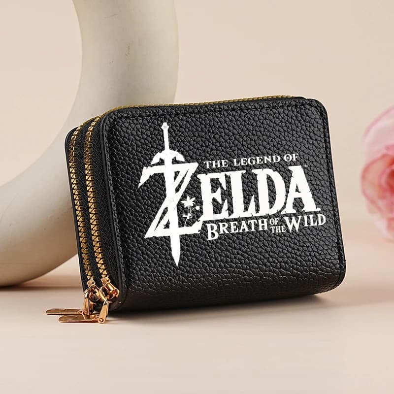 Zelda Purses Anime Game Character Printed Wallets Fashion Key Storage Bag Zipper Coin Purse Multi-purpose Wallet Birthday Gifts