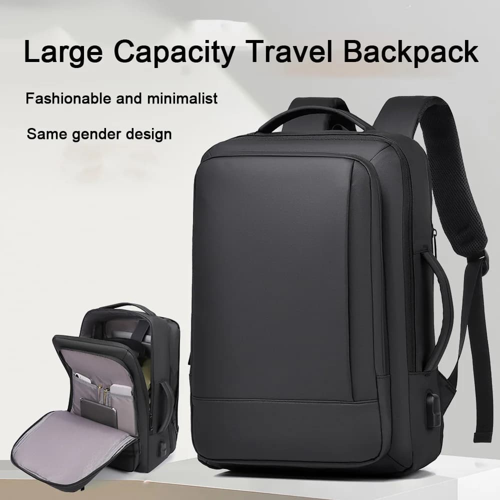 New High-capacity Expandable Travel Backpack For Both Men And Women, Simple Commuting Backpack, Computer Bag, Business Backpack