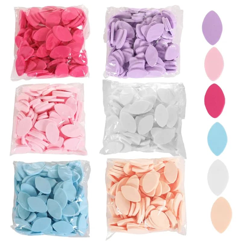 100 pcs/packing Soft Sponge Eyelashes Finte Pad Tools Grafting Eyelash Extension Eyelashes Practice Pad Beauty Tool Eyes Accessories