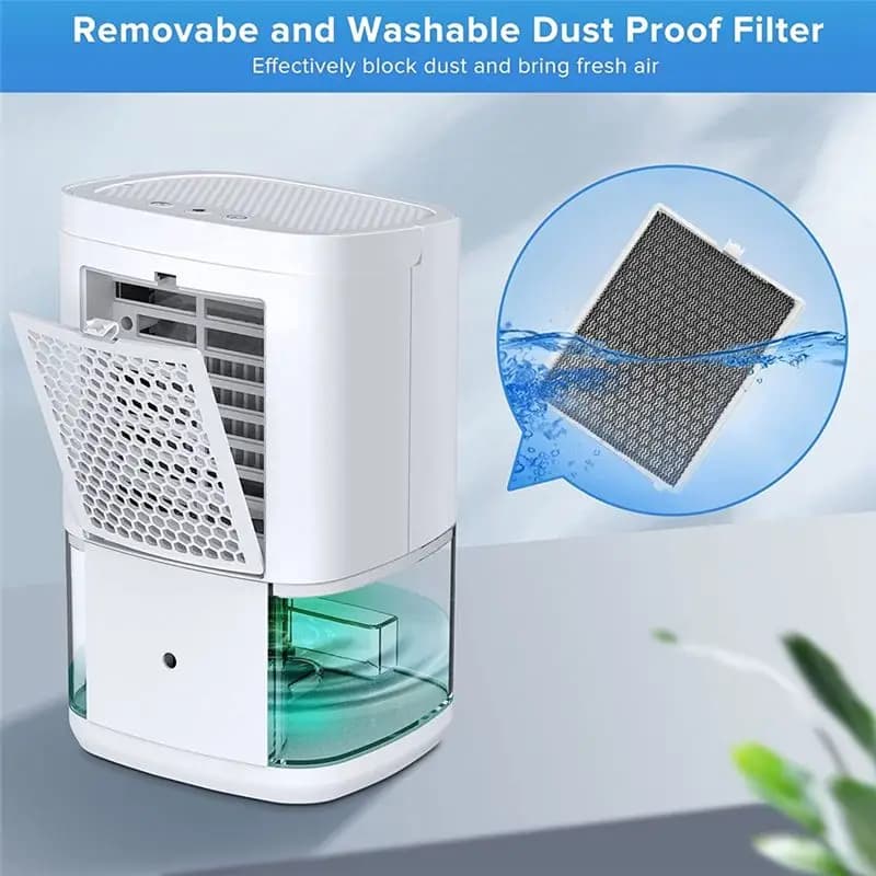 Deumidificatore per Casa, Deumidificatore da 35 Oz per Bagno, 2500 Piedi Cubi (280 Piedi Quadrati) US Pl