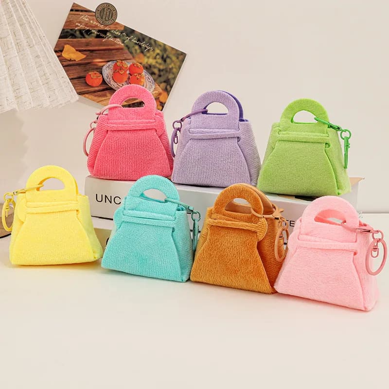Sweet Candy Tone Small Wallet Diy Key Accessory Charm Portable Storage Pouch For Ladies Fits Earbuds Cash Cards Great For Girls