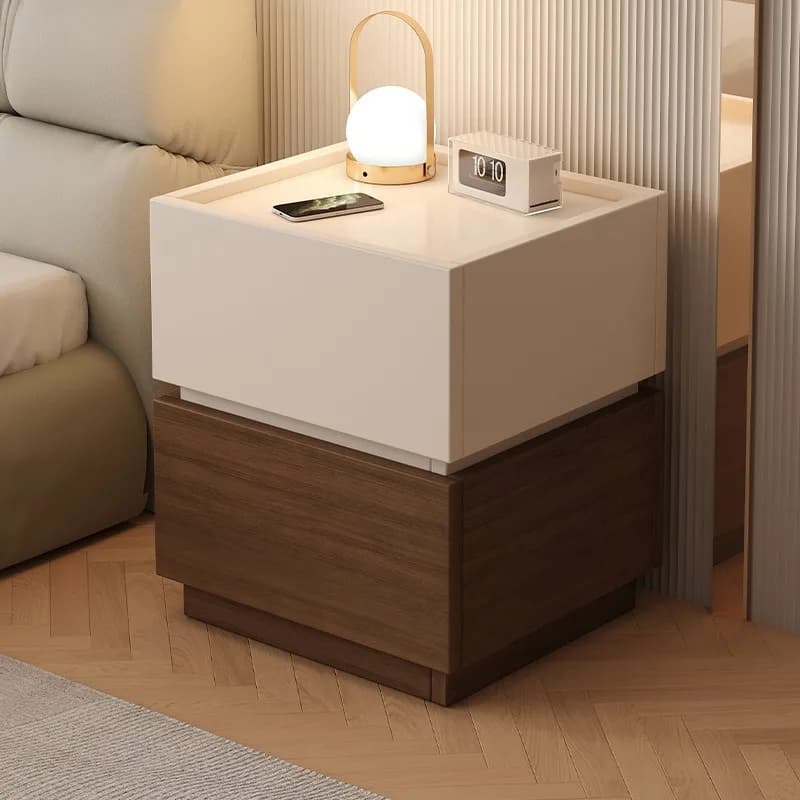 Comodino per la casa, stile minimalista italiano, con contenitore, mobile combinabile, di tendenza, per divano e diverse camere da letto
