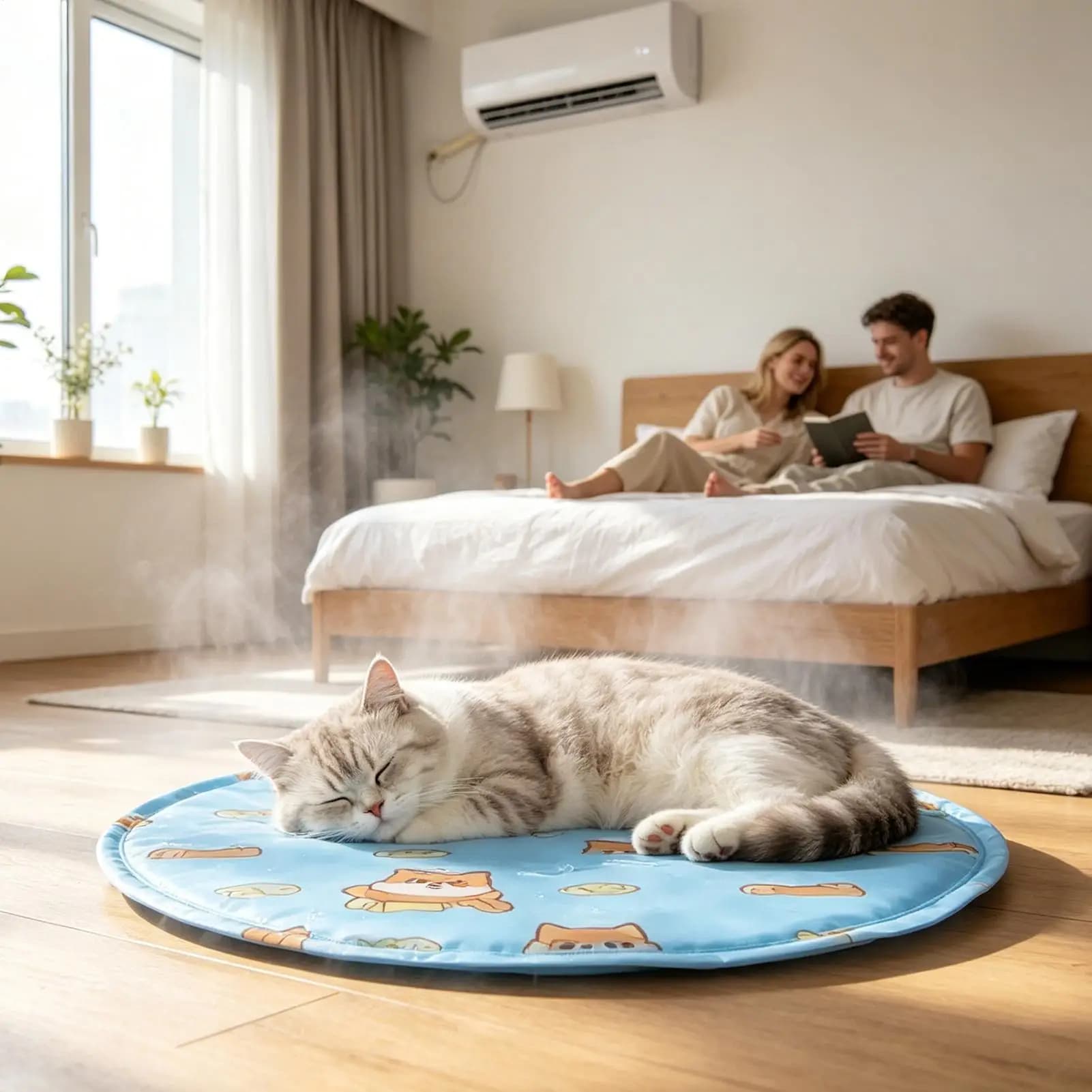 Tappetino Refrigerante in Gel per Cani, Comodo e Morbido, Antiscivolo, per Auto, Viaggi, Parco, Spiaggia, Picnic, Balcone, Prato