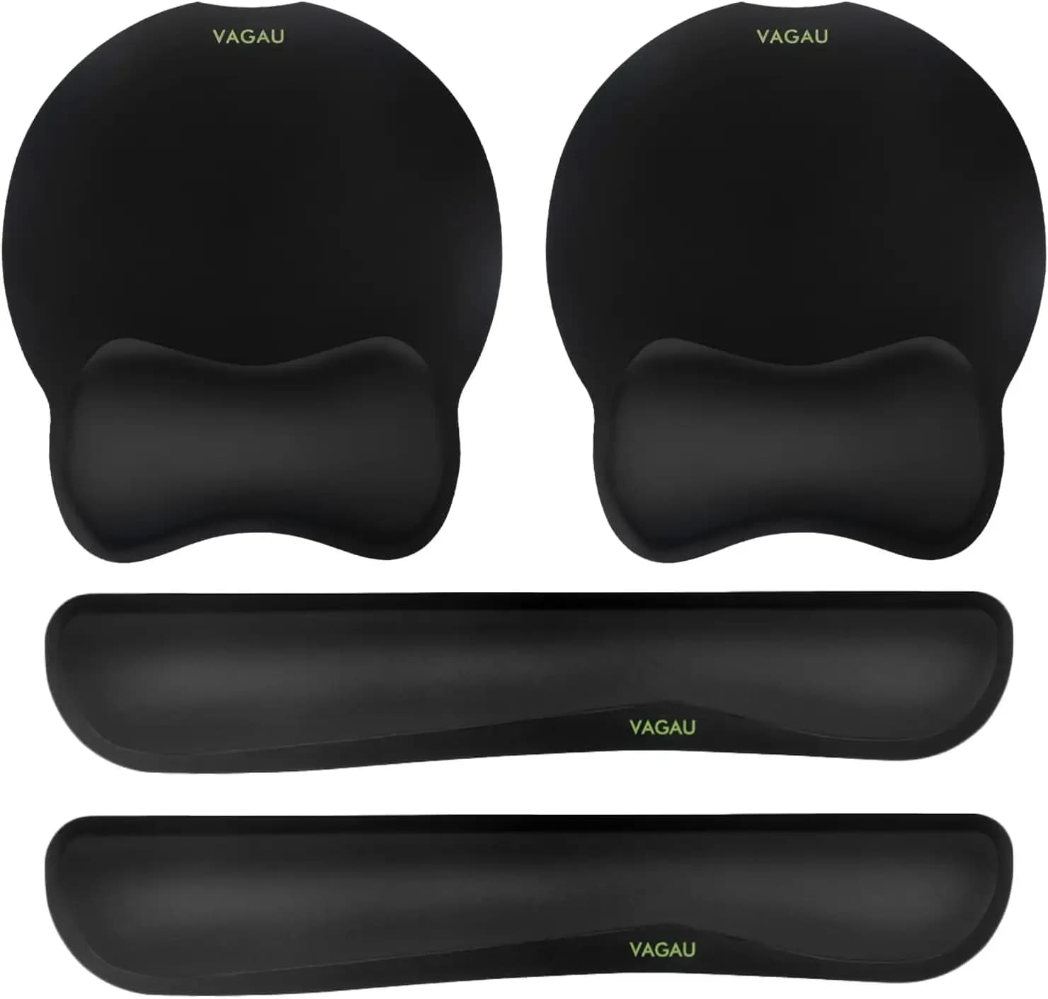 Set Ergonomico di Poggiapolsi per Tastiera e Tappetino per Mouse, Supporto per Polso in Memory Foam per Ufficio e Gaming, Digitazione Confortevole, Antiscivolo
