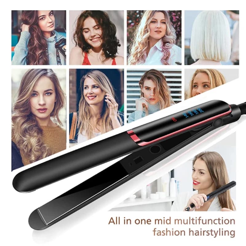 Temperature Control Fast Heating Hair Straightenerhair Curler For Curls Or Waves Salon Styling Tool Hair Curling Iron