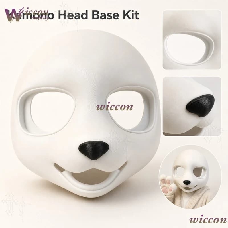 Kemono Head Base Kit Fursuit DIY Head Template Furry Cosplay Craft Material Animal Head Frame Accessory For Comic Con Costume