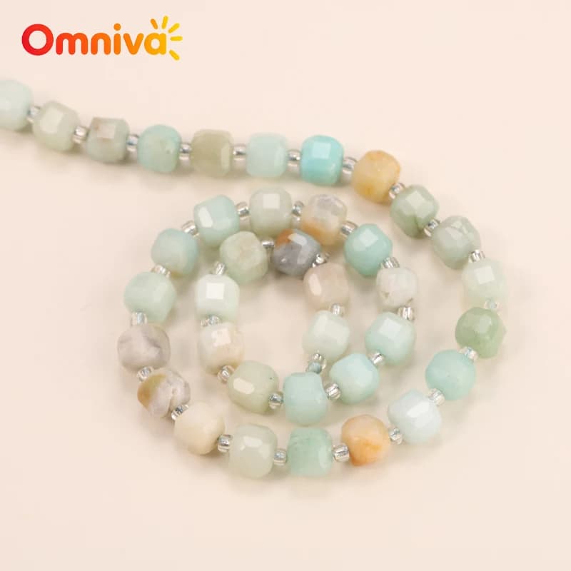 Jewelry sets Amazon Sugar Lump Natural Stone Faceted Beads For Jewelry Making DIY keychain Crafts Handstring15 ''Strand 6/8/10MM
