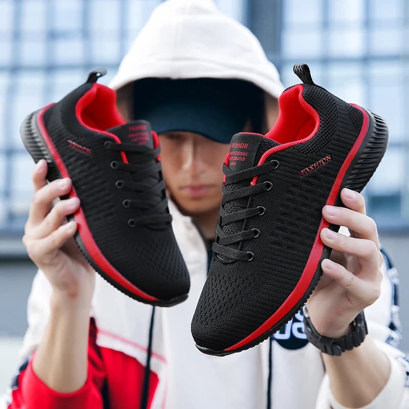 Scarpe da ginnastica da corsa da uomo Scarpe sportive da passeggio leggere Scarpe casual traspiranti in mesh classico Mocassini moda maschile Sneaker da uomo
