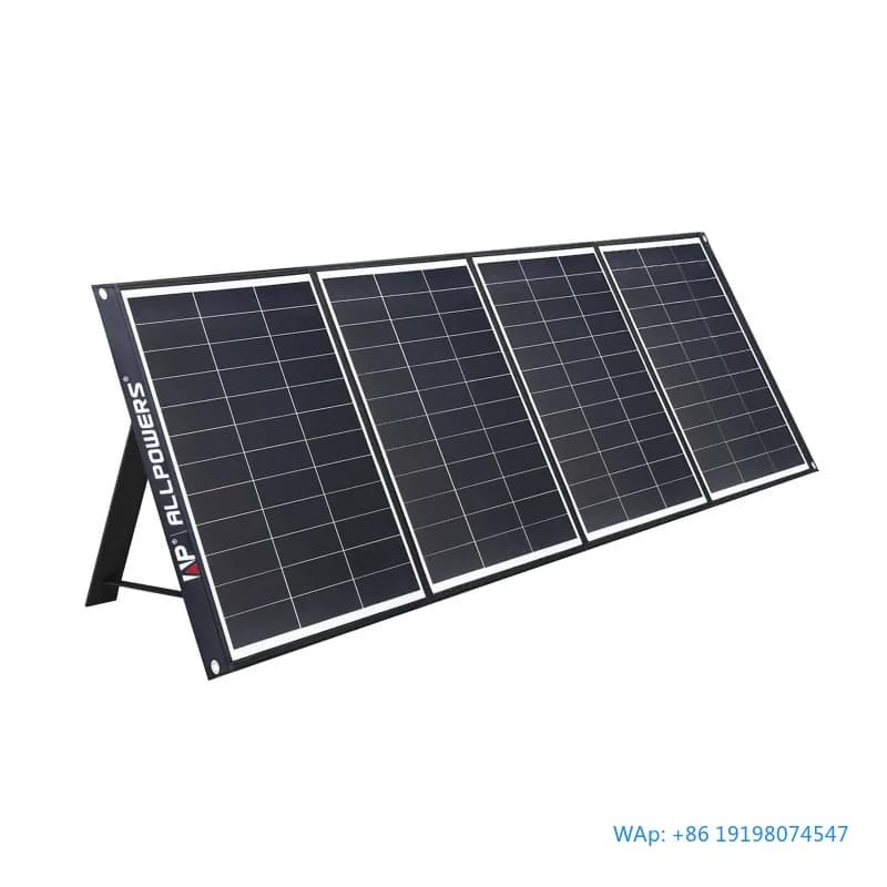 Pannello Solare Portatile Pieghevole da 200W con Celle Interdigitate a Contatto Posteriore IP67 per Campeggio, Preparazione alle Emergenze e Uso Marino