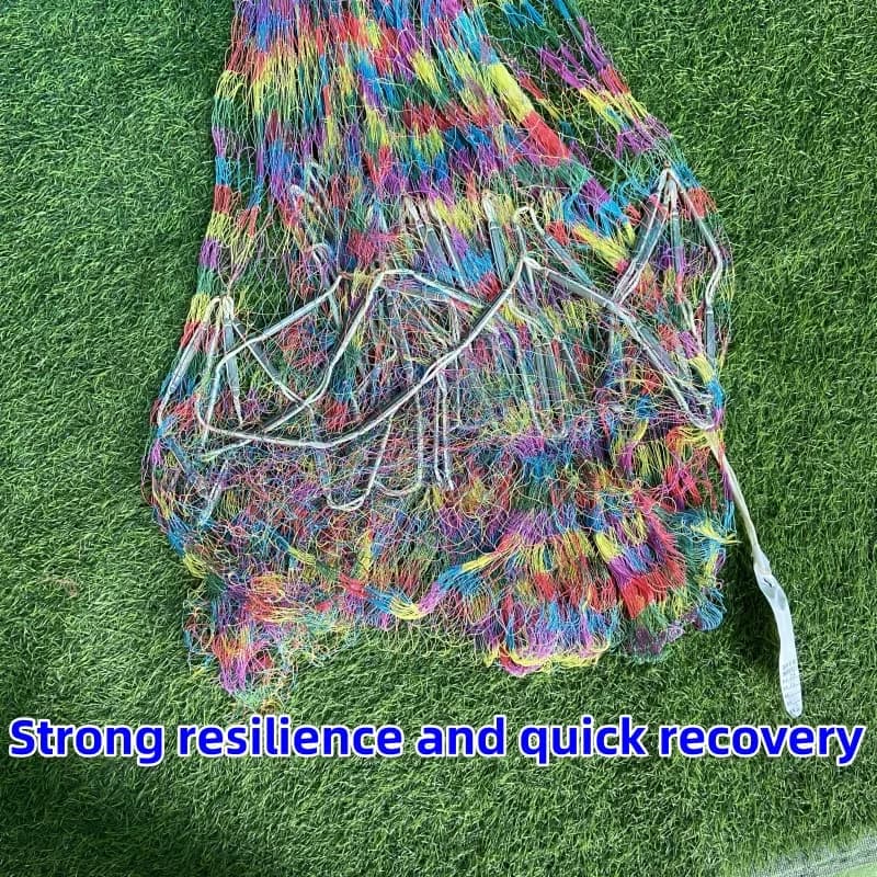 Rete da Pesca in Nylon Intrecciata a Mano con Filo Resistente e Tasca Inferiore