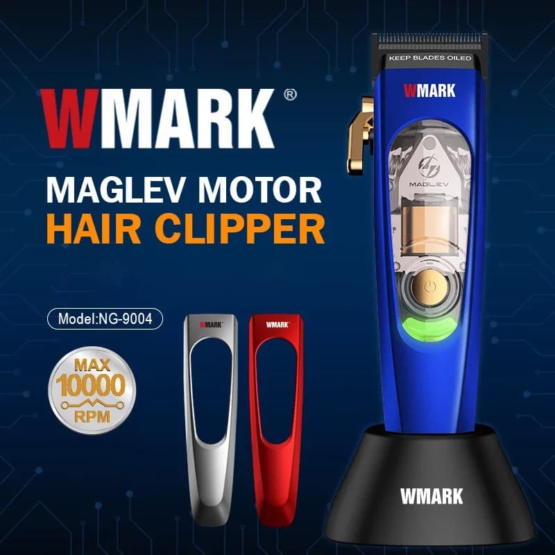WMARK NG-9004 Men's Professional Haircuts 10.000 RPM Wireless Practical Trimmer for Hairstyles and Cutlets for Barbieri