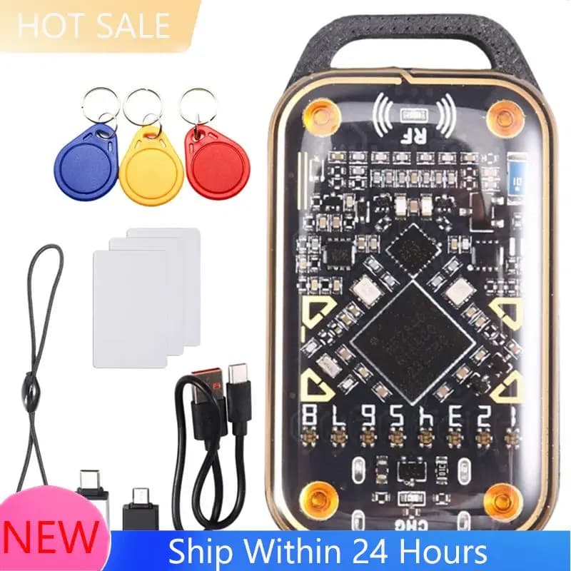 【DISPONIBILE】Emulatore di Smart Card Chameleon Ultra Upgrade + 3XUID Portachiavi/Lettore di Chip RFID Smart Card 125K 13.56M Duplicatore di Carte NFC