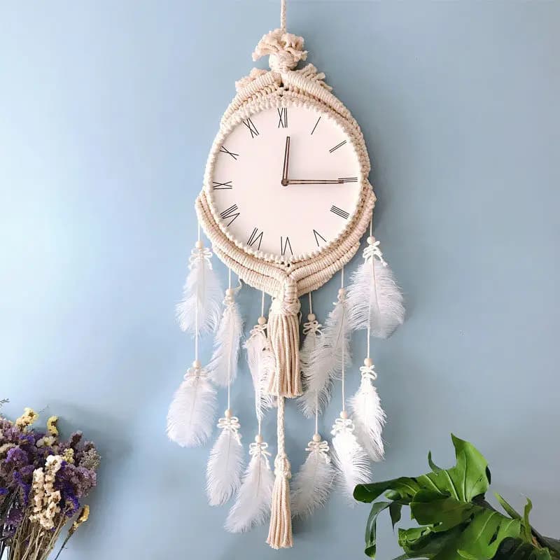 White Premium Wall Clock Living Room Upgrade Nordic Design Digital Clock Bedroom Modern Cute Horloge Murale Home Decor Items