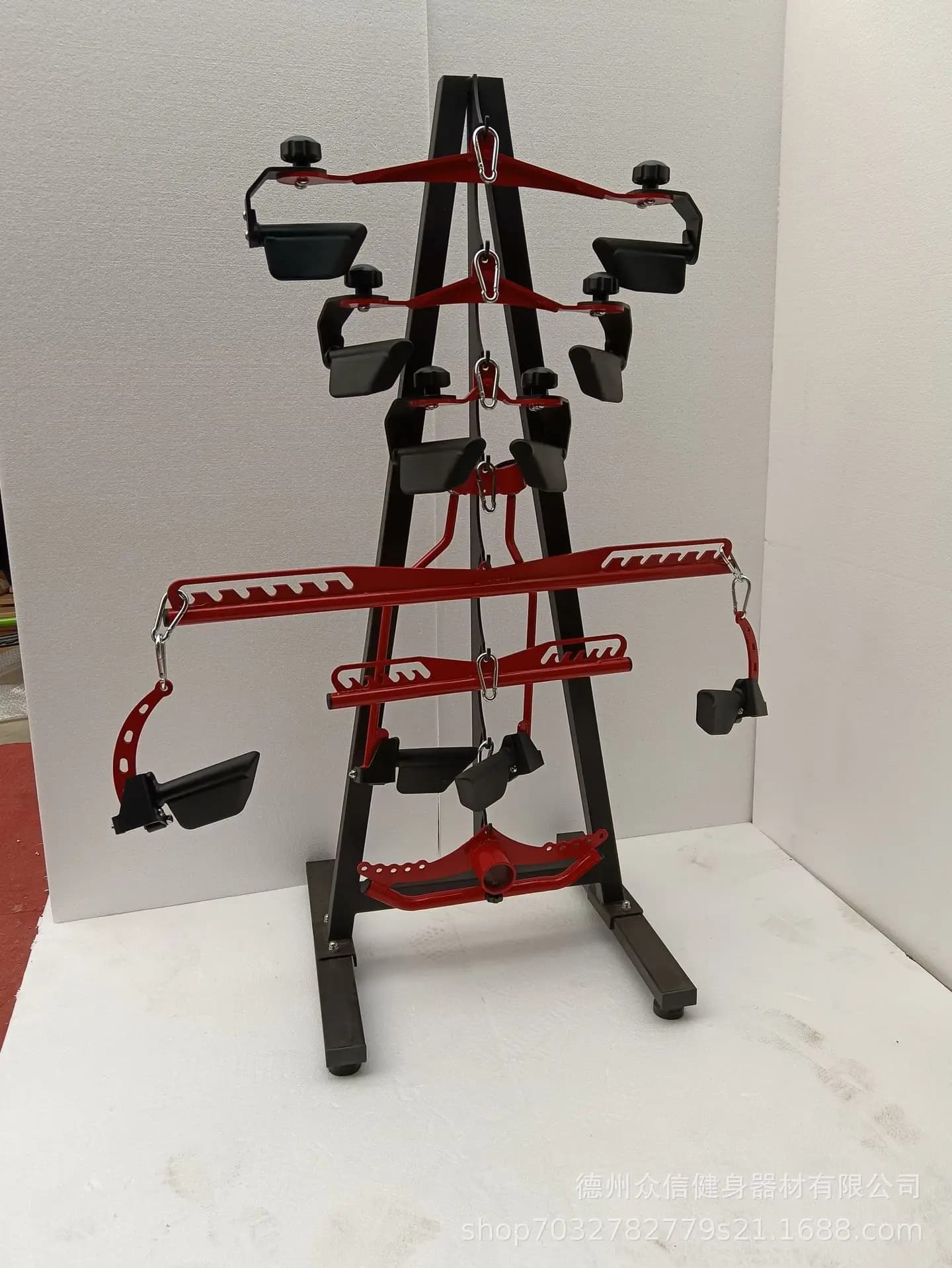 Fitness Adjustable Lat Pull Down Bar Gym Pulley Cable Car Accessories Home Advancement Tricipients Back Blaster Canoeing Handle Training
