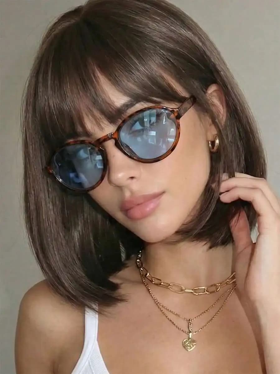 Womens Oval Leopard Print Retro Fashion Sunglasses For Street Style Vacation Daily Wear
