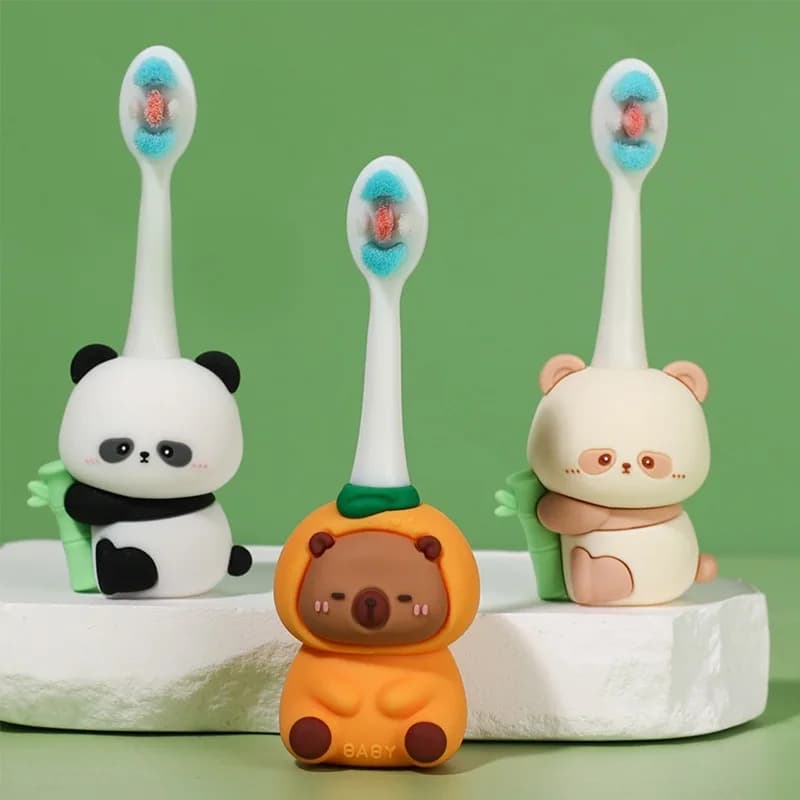 Spazzolino da denti per bambini carino Spazzolino da denti morbido Madre Bambini Massaggiagengive Dentiers Strumenti per l'assistenza sanitaria per bambini Ragazzi Gilrs Articoli Accessori